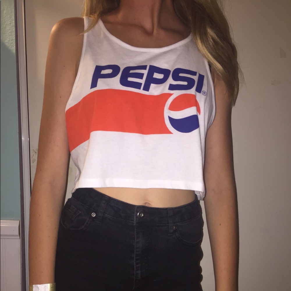 🆕‼️ H&M Pepsi Coke Soda Crop Top Vintage Inspired